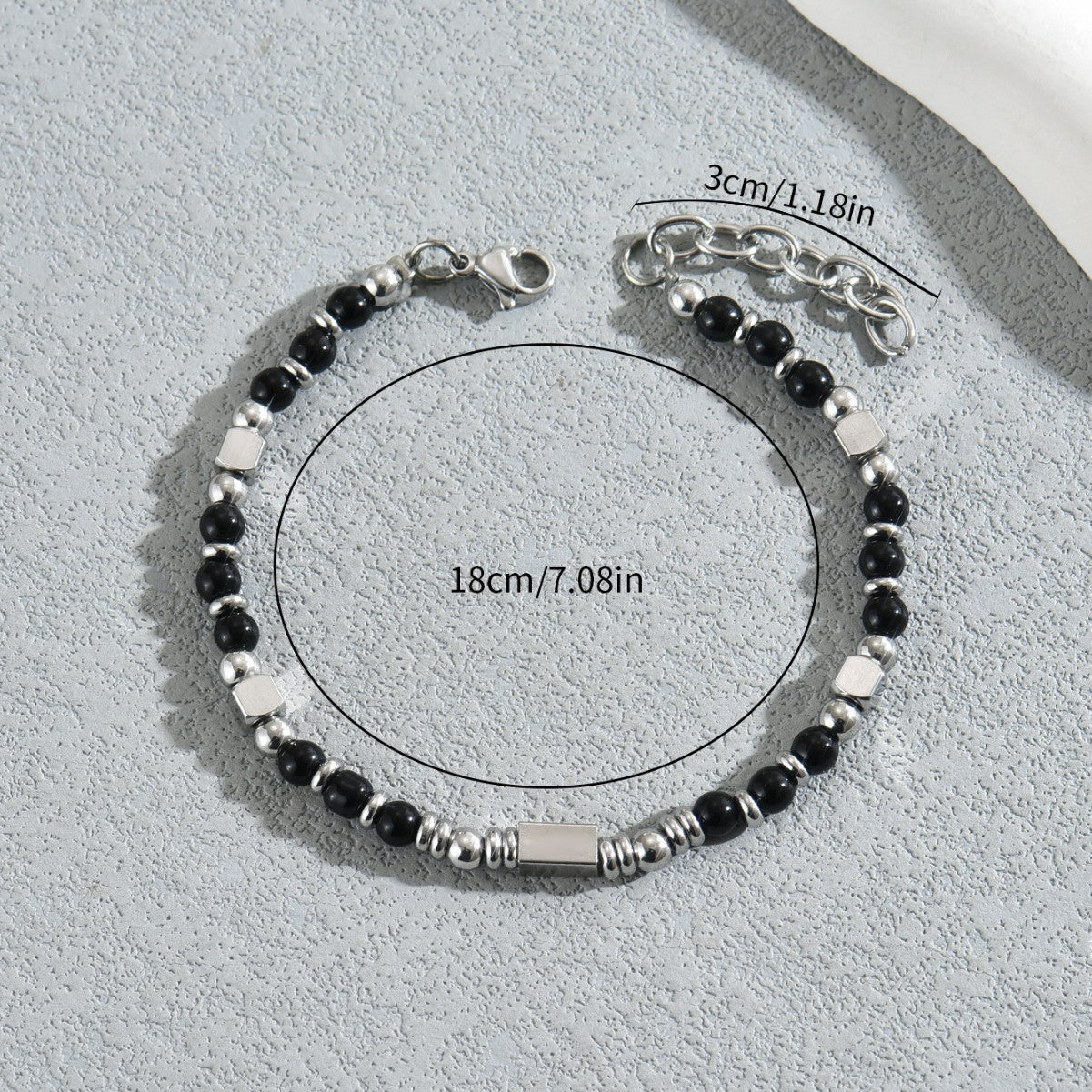 Geometric Retro Natural Stone Bracelet