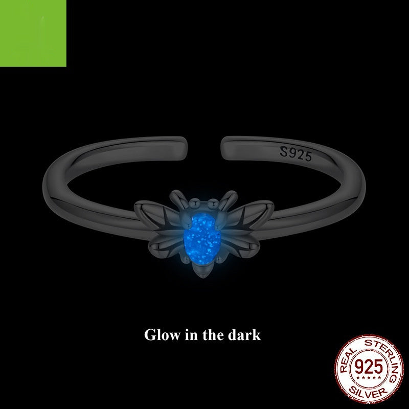 Silver Fantasy Gradient Butterfly Ring