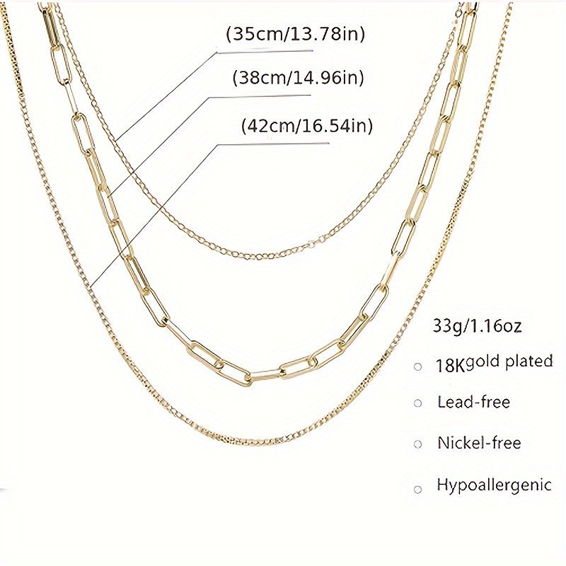 Sterling Silver Plated Layered Necklaces