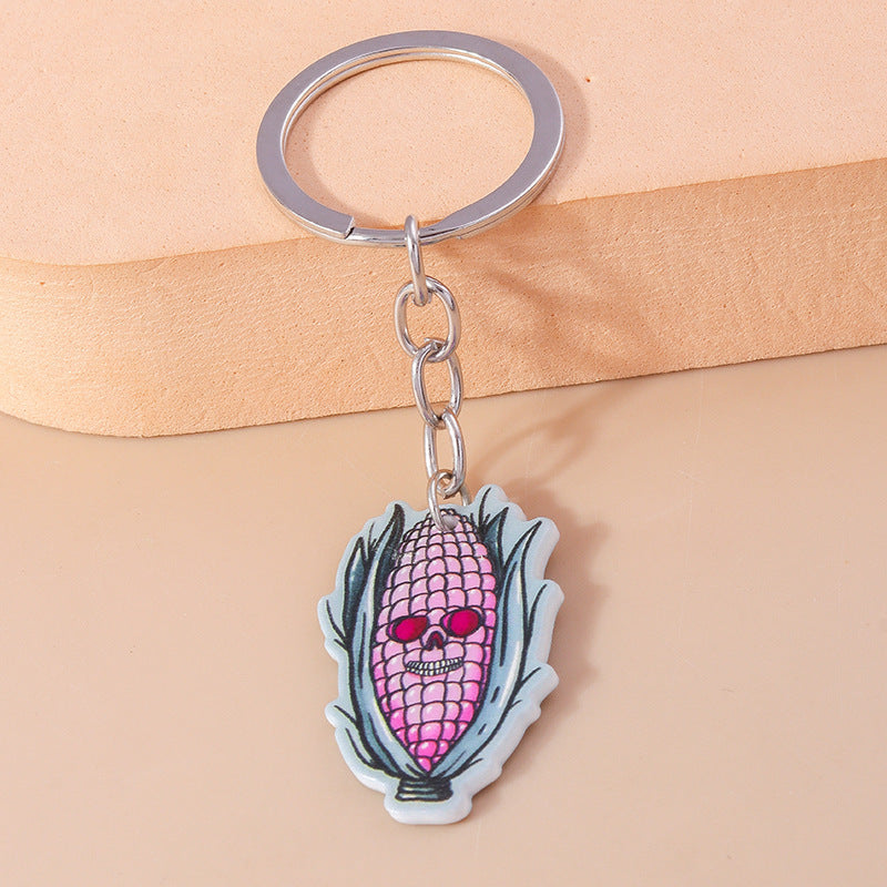 Creative Pumpkin Witch Keychain