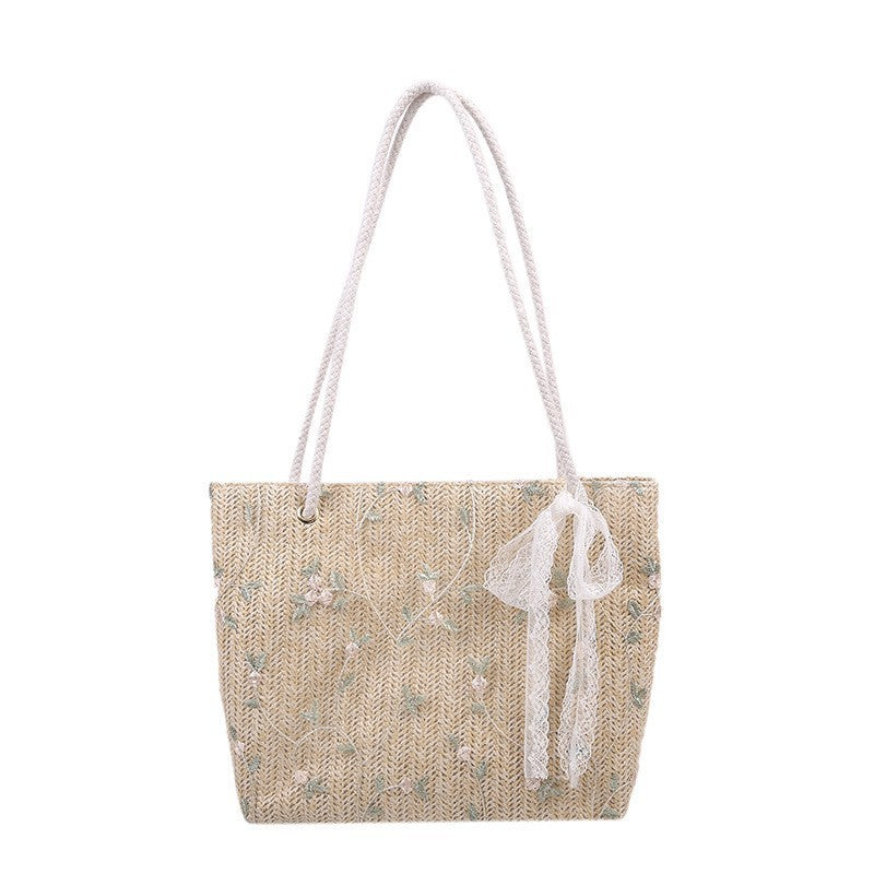 Bow Woven Bag