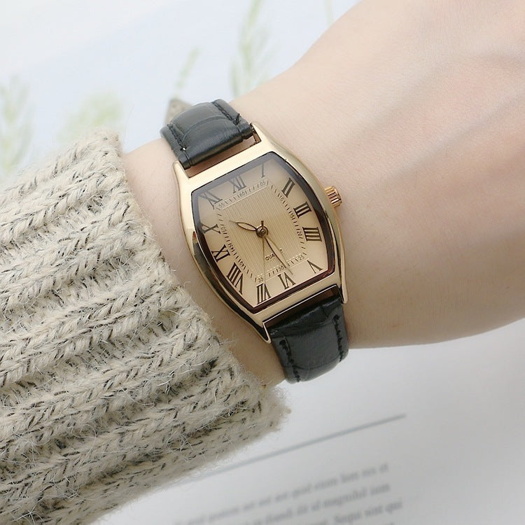 Bucket-shaped Simple Waterproof Quartz Women’s Watch