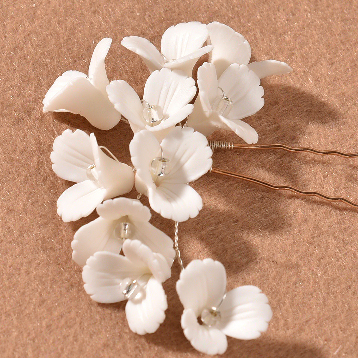 White Flower Hairpin