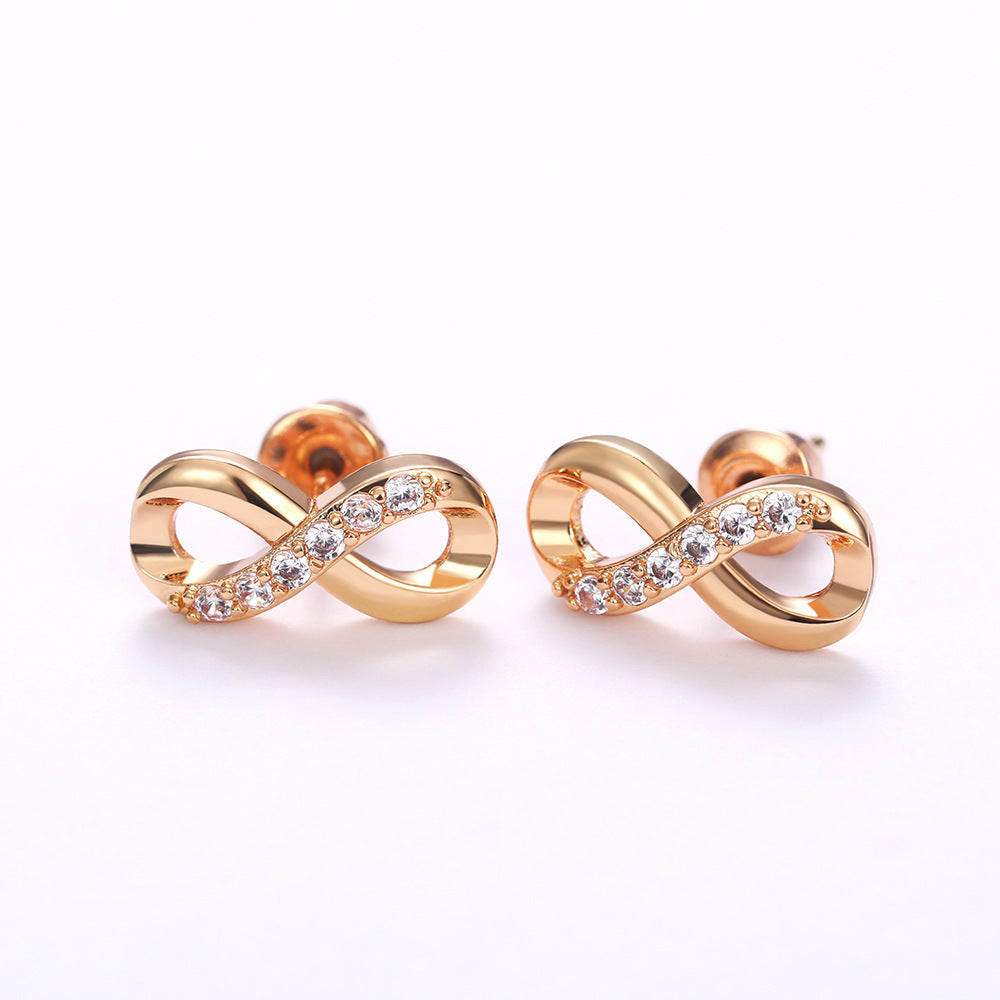 Eternal Symbol Stud Earrings