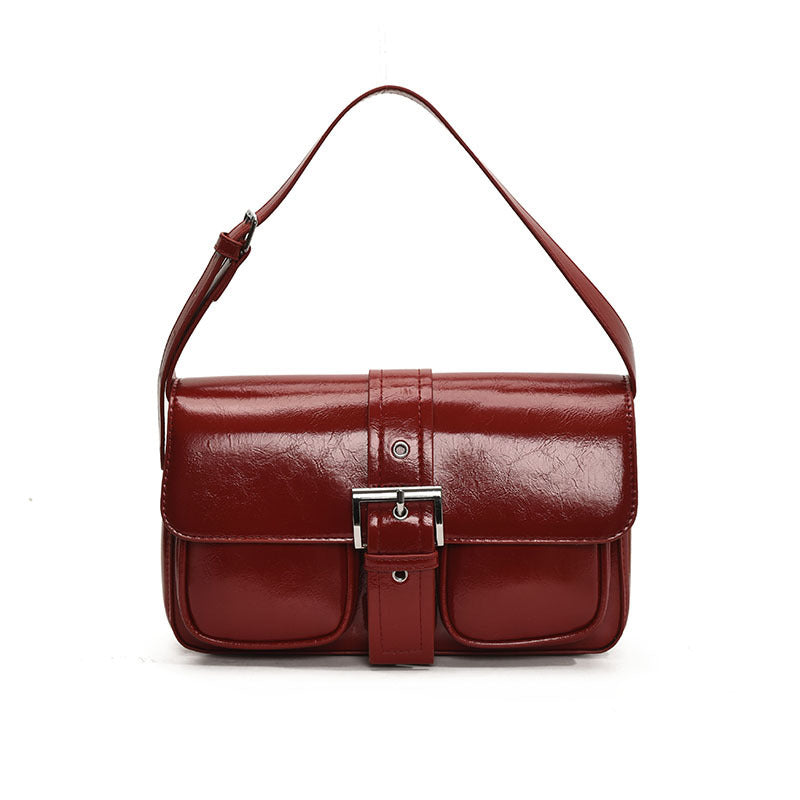 Simple Design Women's Shoulder Handbag
