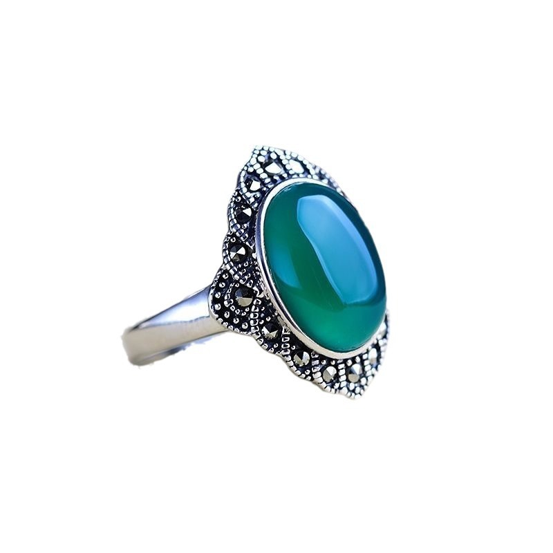 Ring Red Jade Retro Ring
