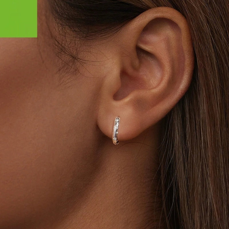 Simple Temperament Star And Moon Earrings