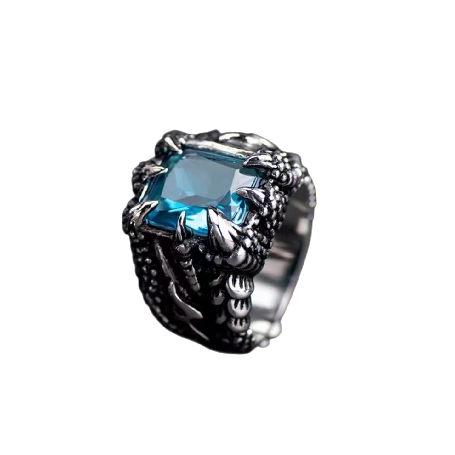 Vintage Dragon Claw Ring High Profile Fashion Tide Multicolor Zircon Ring