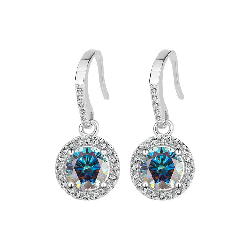 S925 Silver Moissanite Luxury Earrings