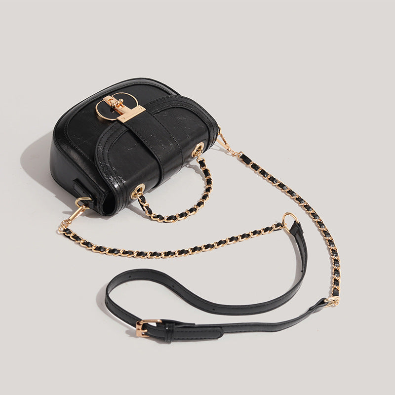 Saddle Crossbody Bag Chain All-match