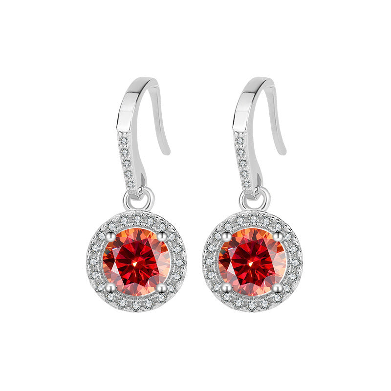 S925 Silver Moissanite Luxury Earrings