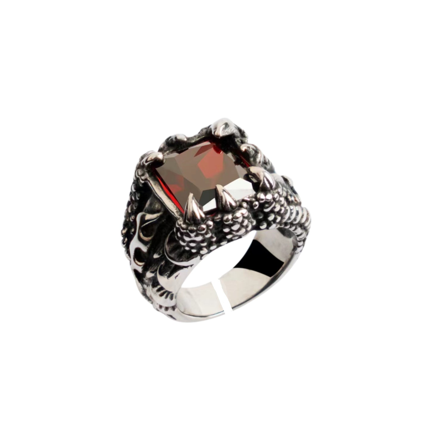 Vintage Dragon Claw Ring High Profile Fashion Tide Multicolor Zircon Ring