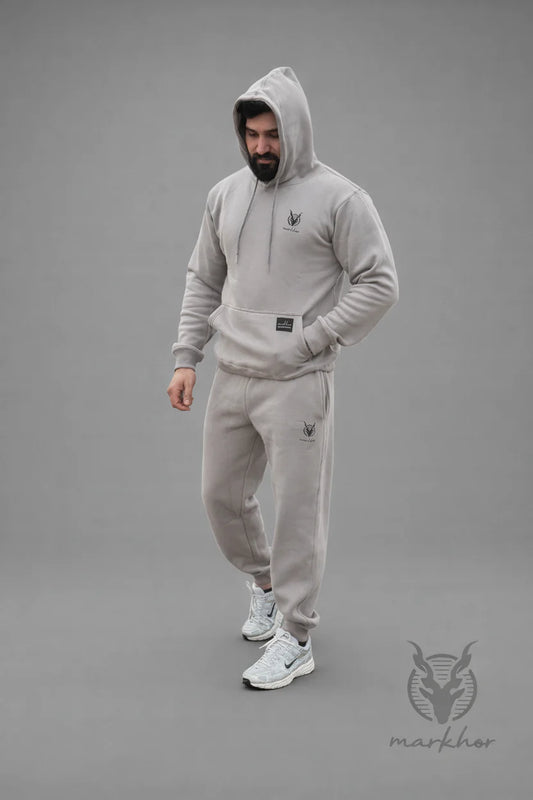 Markhor Premium Quality Men’s Tracksuit Fleece Grey Stylish