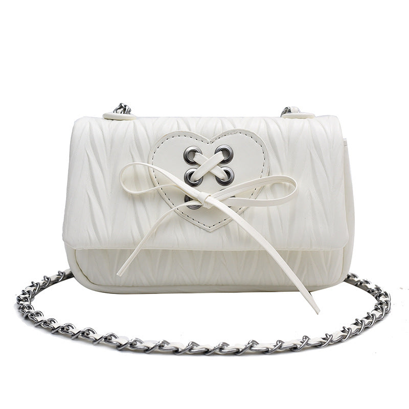 Simple Chain Messenger Casual Bow Bag