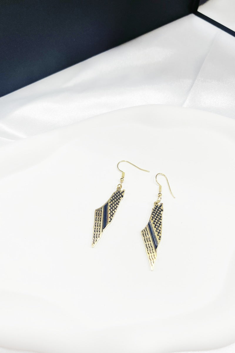 Map Stainless Steel Earrings