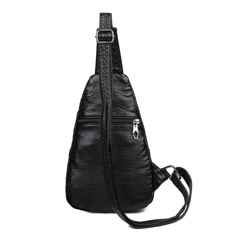 Casual Soft Leather One Shoulder Bag