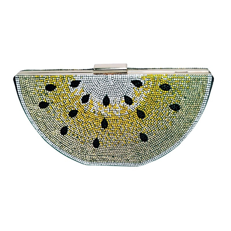 Watermelon Diamond Clutch Handbag