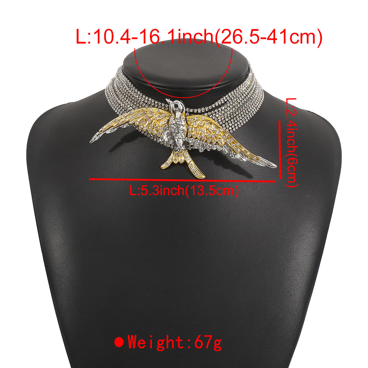 Exaggerated Fashionable Bird Swallow Multi-layer Necklace