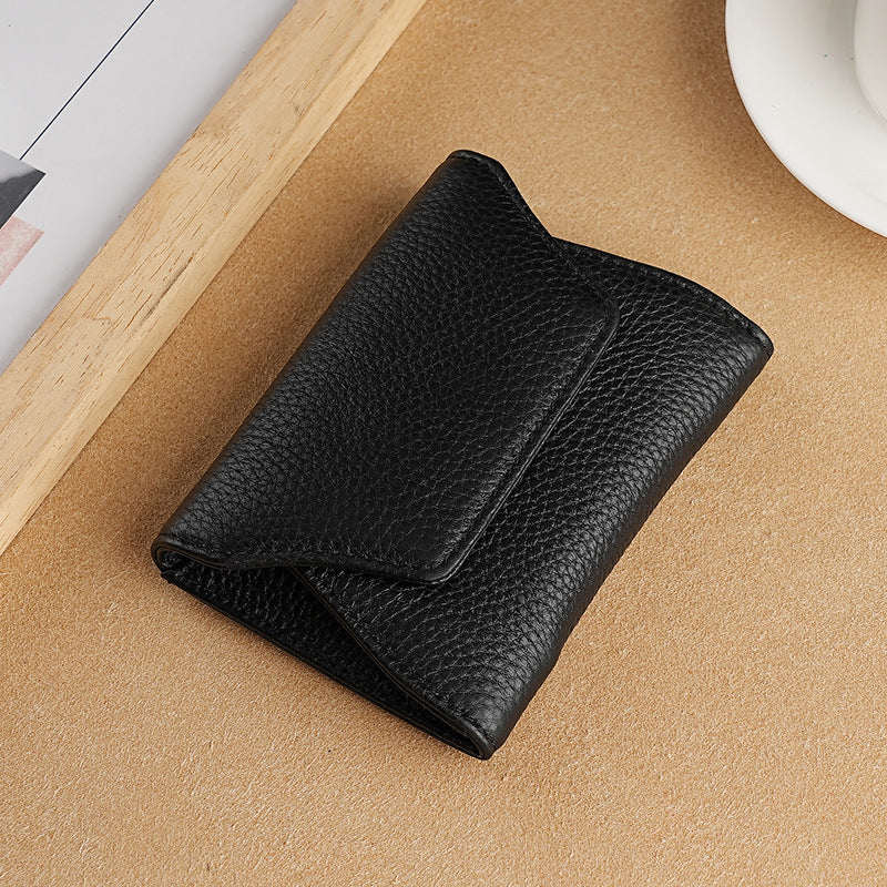 Small Leather Card Holder Wallet