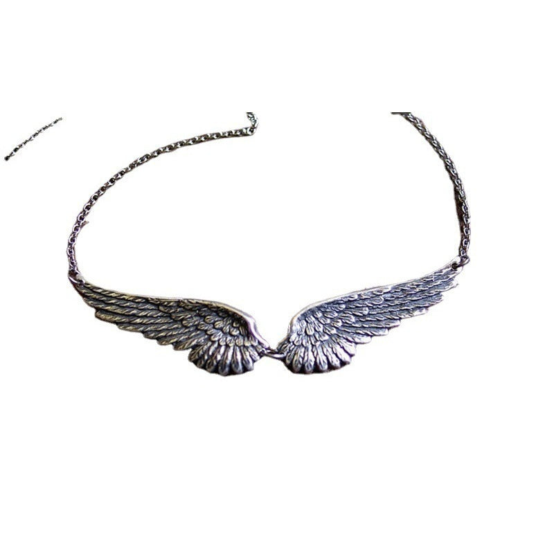 Alloy Angel Wings Pendant Necklace