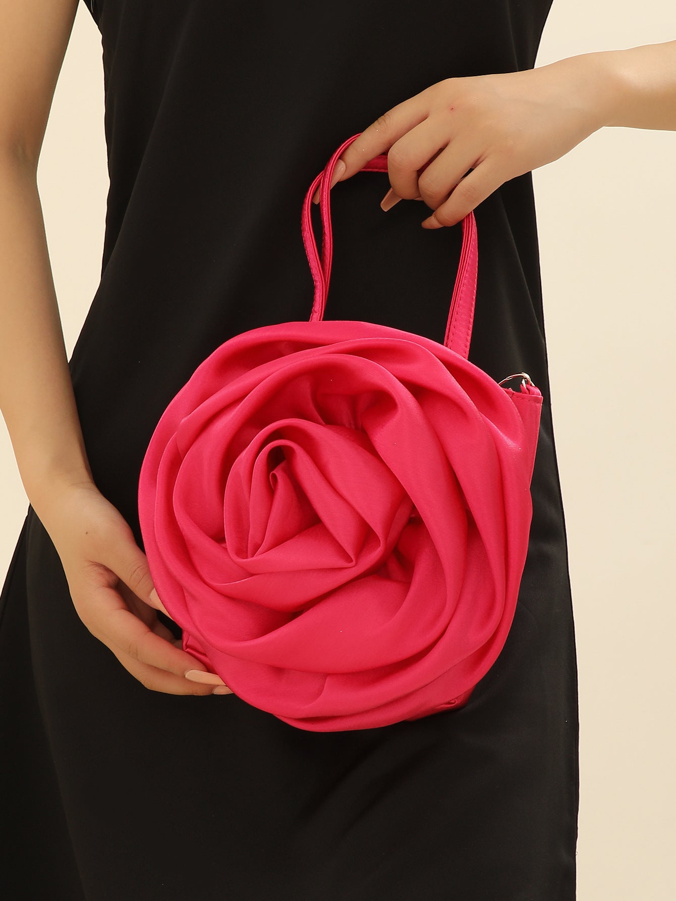 Satin Flower Dinner Bag