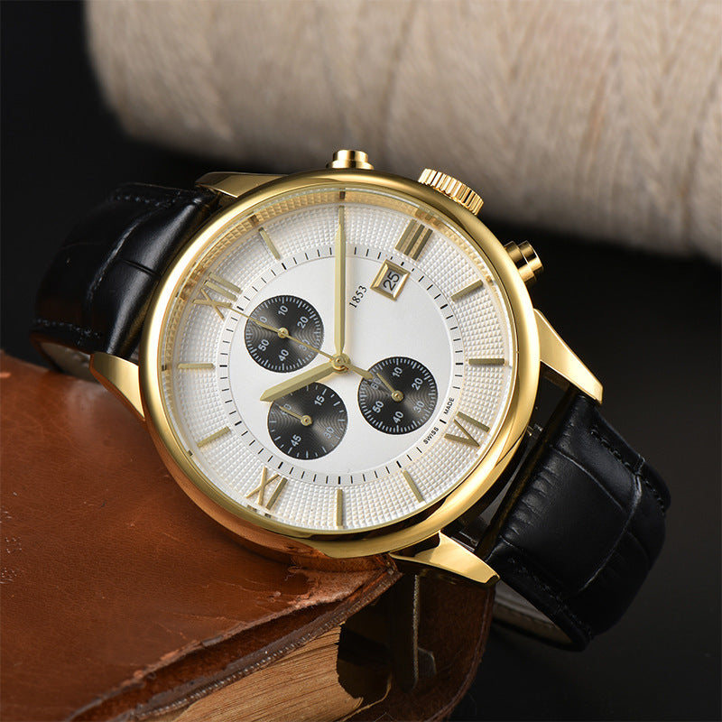 Mens's Quartz Casual Belt Watch