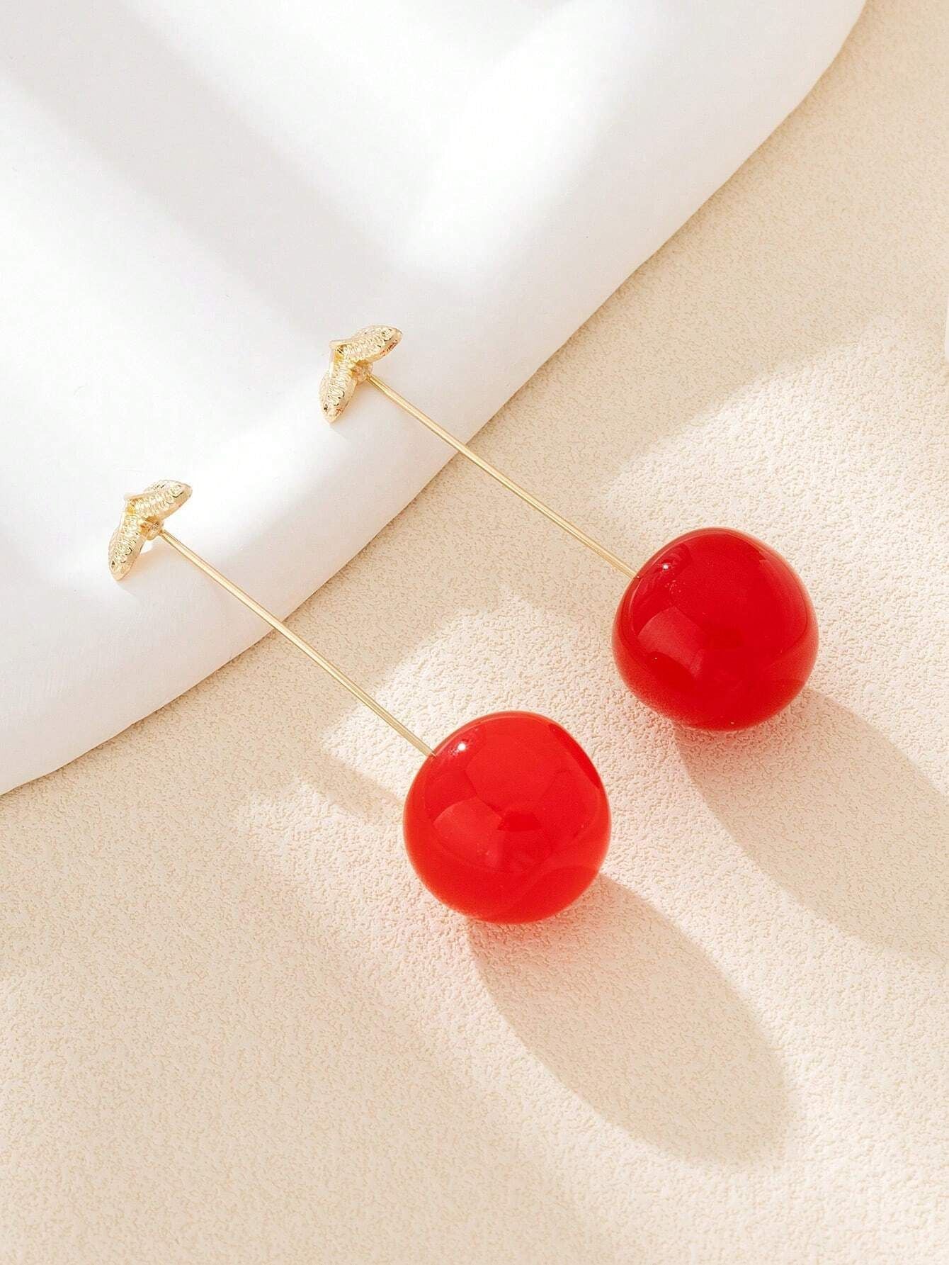 Small Cute Long Fruit Theme Earrings