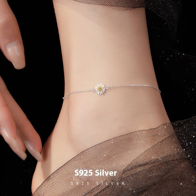 S925 Silver Mori Style Anklet