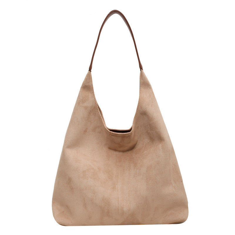 Suede One-shoulder Underarm Bag