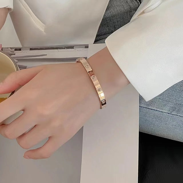 14K Gold Plated Bangle Bracelet