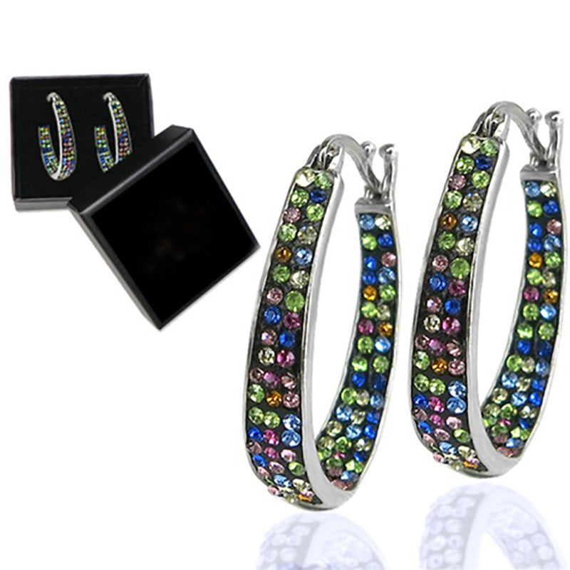 Colorful Ear Clip Women's Earrings