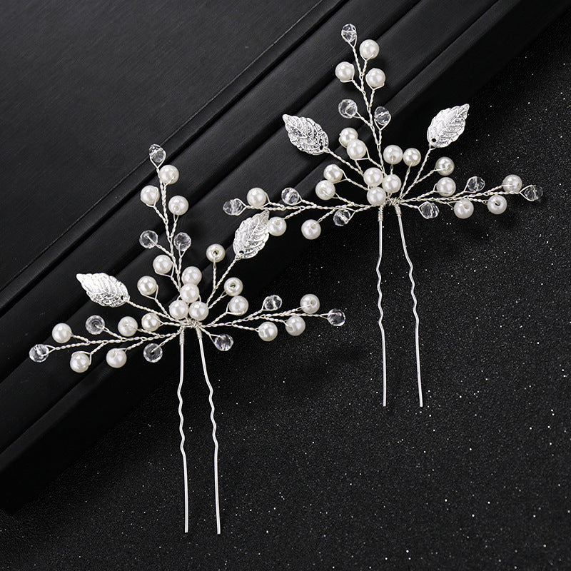 Pearl Rhinestone Hairpin