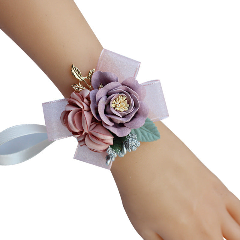 Wedding Simulation Flower Wrist Corsage