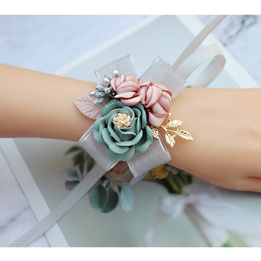 Wedding Simulation Flower Wrist Corsage