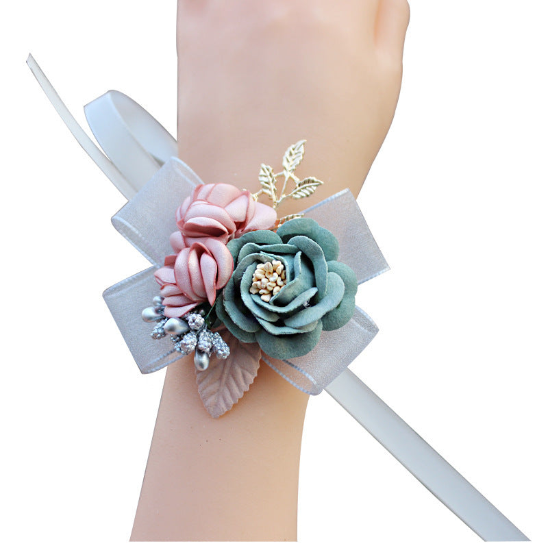 Wedding Simulation Flower Wrist Corsage