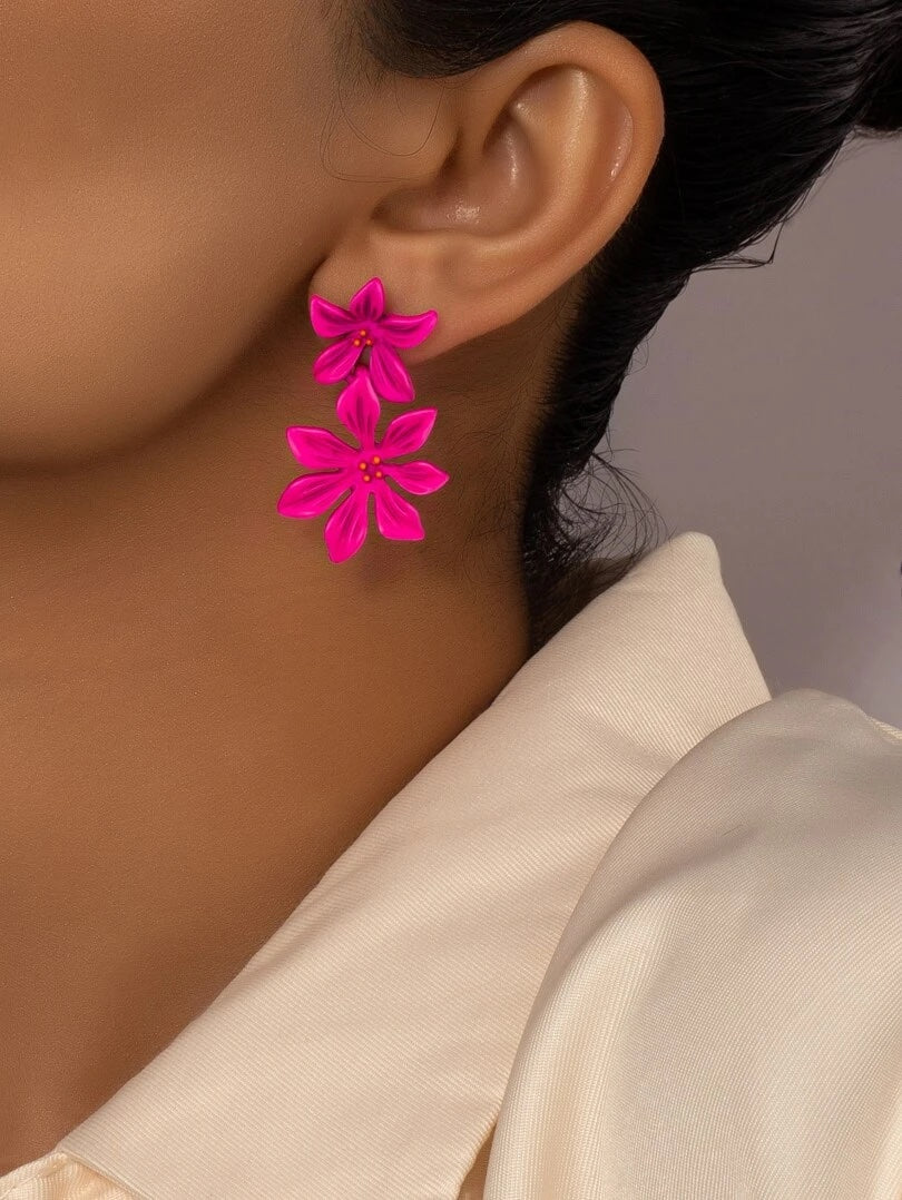 Flower Drop Earrings