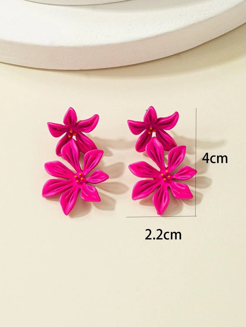 Flower Drop Earrings