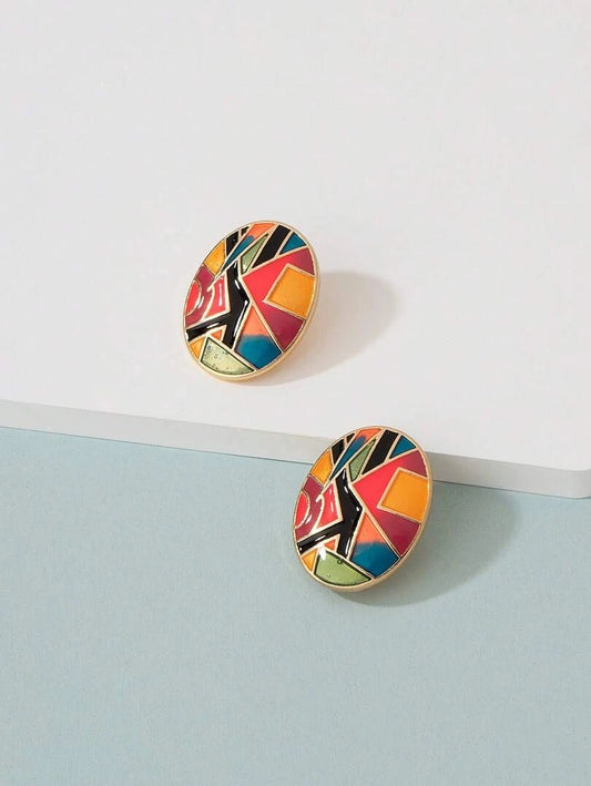 Enamel Multi-Color Ear Cuffs