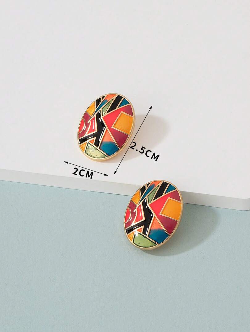 Enamel Multi-Color Ear Cuffs