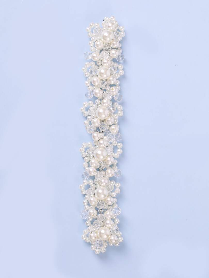 Crystal and Faux Pearl Bridal Headband