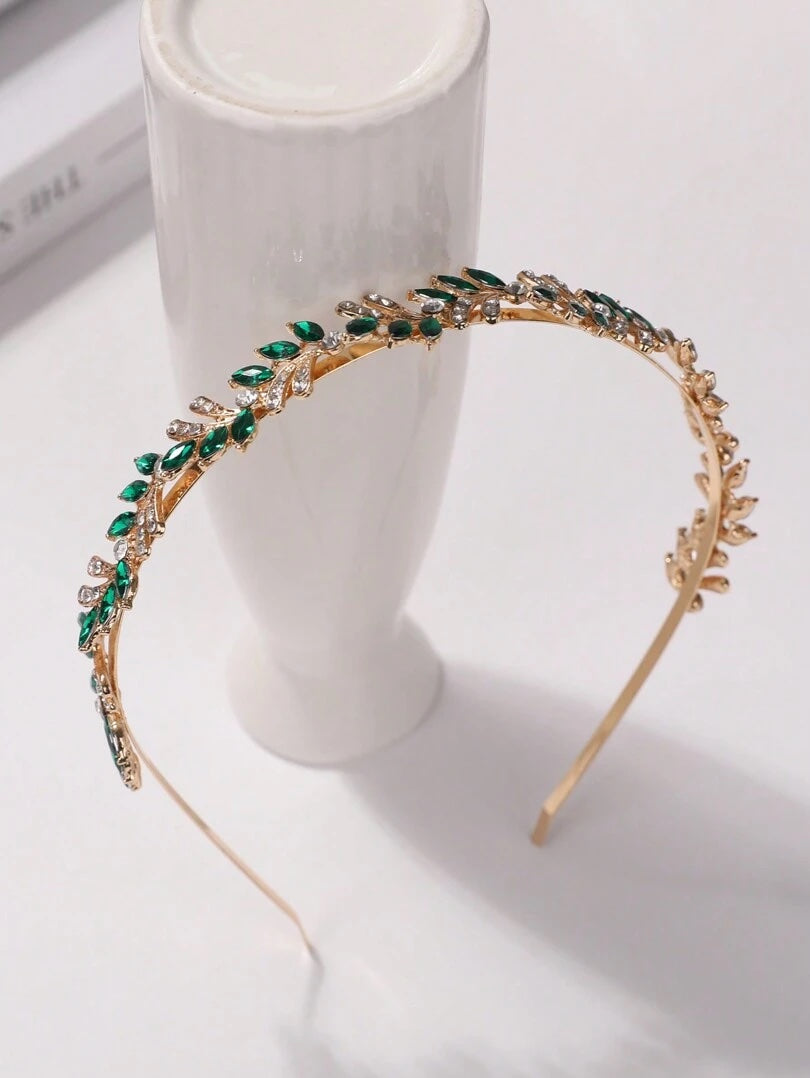 Green Rhinestone Headband