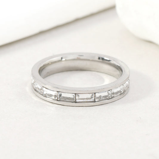 Starry Design Rectangular Ring