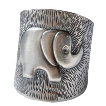 Retro Artistic Elephant Ring