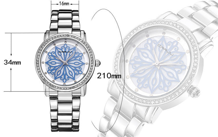 Steel Band Diamond Leisure Women’s watch