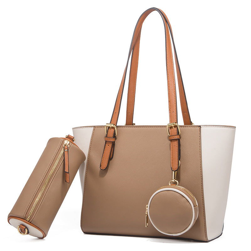 Fashion Large Capacity Three-in-one Saffiano Bag