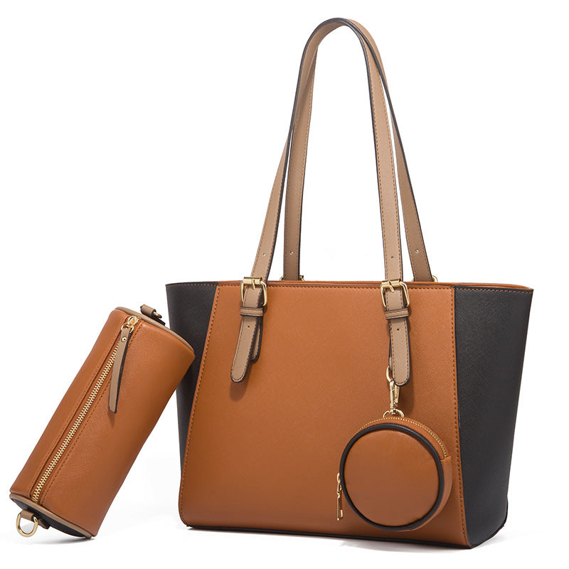 Fashion Large Capacity Three-in-one Saffiano Bag