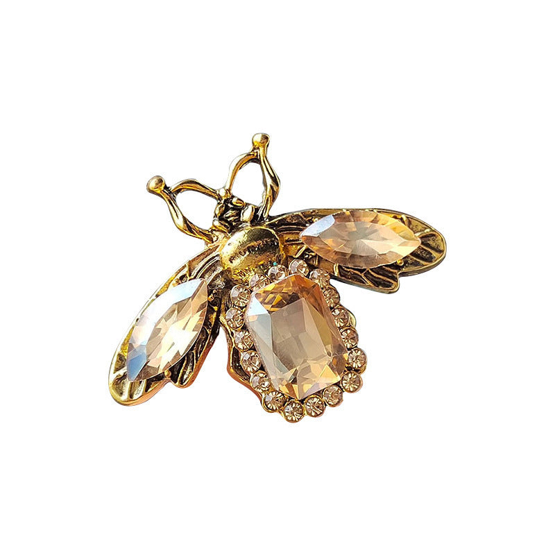 Vintage Style Bee Inlaid Exquisite Brooch