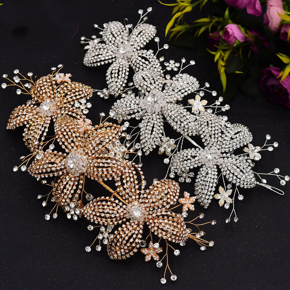 Flower Rhinestone Bridal Wedding Hair Band