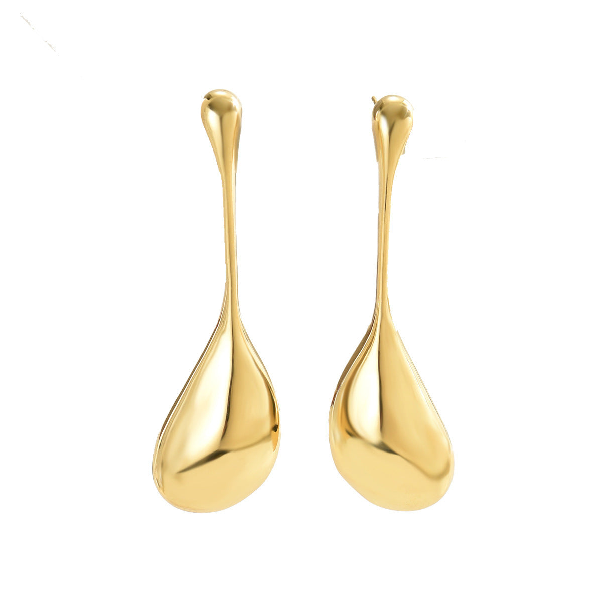 Geometry Pattern Water Drop Minority Irregular Design Versatile Earrings