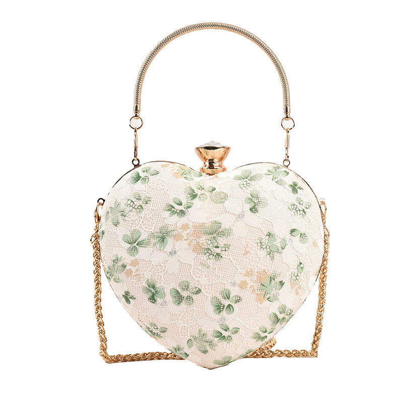 Sweet Floral Chain Crossbody Bag